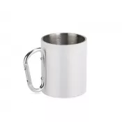 biały - Kubek z recyklingowanej stali nierdzewnej VIVO 250 ml