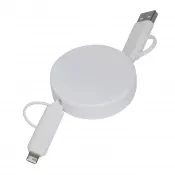 biały - Kabel do ładowania i przesyłania danych