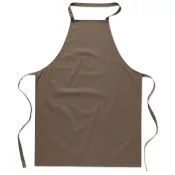 Fartuch kuchenny bawełniany 180 g/m² KITAB GLASGOW Taupe