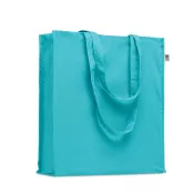 Torba z bawełny organicznej 220 g/m² BENTE COLOUR Turkusowy