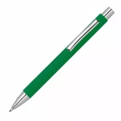 zielony - Długopis papierowy z metalowymi elementami