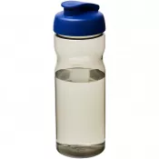 Błękit królewski-Ciemnografitowy - Bidon H2O Eco o pojemności 650 ml z wieczkiem zaciskowym