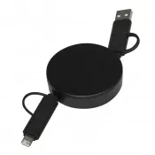czarny - Kabel do ładowania i przesyłania danych