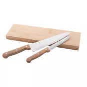 naturalny - Sanjo bambusowy zestaw noży 