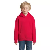 Bluza dziecięca z kapturem 280 g/m² Sol's SLAM KIDS Czerwony