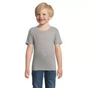 Koszulka dziecięca organiczna Sol's PIONEER KIDS Szary Melanż