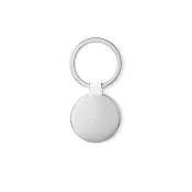 Brelok metalowy okrągły ROUNDY Bialy