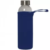 granatowy - Butelka szklana KLAGENFURT 500 ml