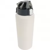 biały - Butelka termiczna stalowa z recyklingu PUENTE ALTO MoLu 600 ml