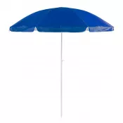 niebieski - Parasol plażowy ø200 cm z pokrowcem Sandok