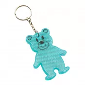 turkusowy - Brelok odblaskowy TEDDY