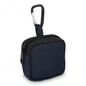 ciemnoniebieski - Nylonowe etui na słuchawki 6,5 x 6 cm