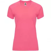 Fluor Lady Pink - Damska koszulka techniczna 135 g/m² ROLY BAHRAIN WOMAN 0408