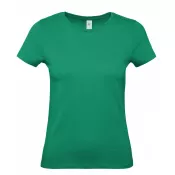 Kelly Green (520) - Damska koszulka reklamowa 145 g/m² B&C #E150 / WOMEN