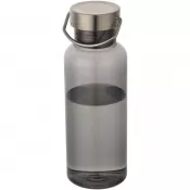 Czarny - Thor - bidon na wodę wykonany z recyklingowanego tworzywa RPET certyfikowanego standardem RCS, pojemność 600 ml 