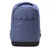 niebieski - Plecak na laptopa 13", chroniący przed kieszonkowcami