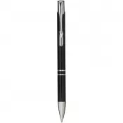Czarny - Aluminiowy długopis automatyczny Moneta