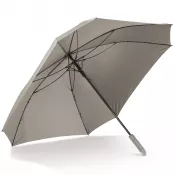 Taupe - Deluxe 27” Parasol w kształcie kwadratu z pokrowcem