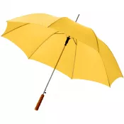 Żółty - Parasol automatyczny Ø102 cm Lisa z drewnianą prostą rączką