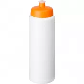 Biały-Pomarańczowy - Bidon Baseline® Plus o pojemności 750 ml z wieczkiem sportowym