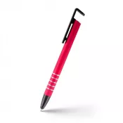 czerwony - Długopis, touch pen, stojak na telefon | Erran