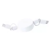 biały - Kiotex kabel USB