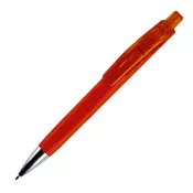 czerwony - Miękki w dotyku długopis Riva