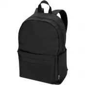 Czarny - Byron plecak na 14-calowego laptopa o pojemności 16 l z recyklingu z certyfikatem GRS