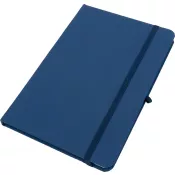 niebieski - Notatnik A5 w linie z materiałów z recyklingu LORENA