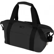 Czarny - Sportowa torba podróżna 25 litrów z płótna z recyklingu z certyfikatem GRS Joey