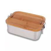srebrny - Stalowy lunch box 800 ml Somerton
