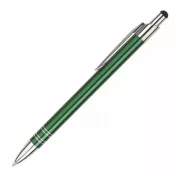 ciemny zielony - Długopis reklamowy metalowy BOND Touch Pen