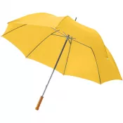 Żółty - Parasol golfowy Karl 30'' z drewnianą rączką