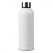 biały - Butelka termiczna z matowym wykończeniem 500ml
