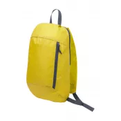 żółty - Plecak reklamowy poliestrowy 130g/m² Decath