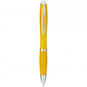Żółty - Długopis z kolorowym korpusem i uchwytem Nash