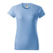 Błękitny - Koszulka bawełniana damska 160 g/m²  BASIC 134
