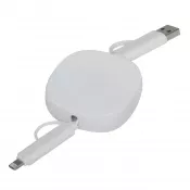 biały - Kabel do ładowania i przesyłania danych