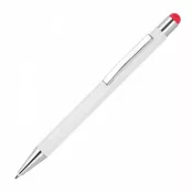 czerwony - Długopis aluminiowy touch pen soft touch JEAN