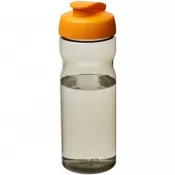 Ciemnografitowy-Pomarańczowy - Bidon H2O Eco o pojemności 650 ml z wieczkiem zaciskowym