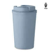 Kubek dwuścienny z PLA 350 ml BEIBAKU Petrol