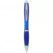 Błękit królewski - Długopis z kolorowym korpusem i uchwytem Nash