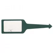 Ciemno zielony - Zawieszka do bagażu z PCV