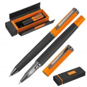 navy - Zestaw piśmienny długopis i pióro kulkowe REGINALD