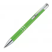 jasnozielony - Długopis metalowy anodyzowany