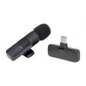 czarny - Mikrofon bezprzewodowy Spart