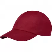 Czerwony - Cerus 6-panelowa luźna czapka z daszkiem