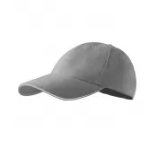 siwoszary - Reklamiowa czapka z daszkiem Malfini SANDWICH 6P 306