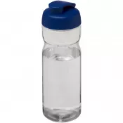 Niebieski-Przezroczysty - Bidon H2O Base® o pojemności 650 ml z wieczkiem zaciskowym