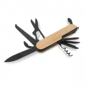 czarny - Multi-tool bamboo 9 funkcji